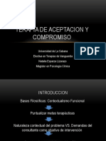 Terapia de Aceptacion Y Compromiso