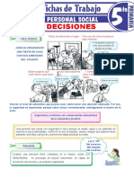 Toma de Decisiones para Quinto Grado de Primaria