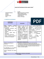 C y T SESIÒN FUNCIONES SERES VIVOS