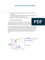 Curvas de Magnetización y Relación de Trasformación