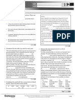 B2 UNIT 4 Test Grammar and Vocabulary