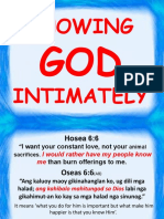 Knowing God Intimately