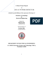 Wireless Ac Power Detector: A Minor Project Report