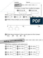 Comparing Numbers: Year 2 Week 21 - Homework