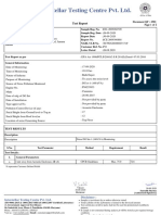 Interstellar Testing Centre Pvt. LTD.: Test Report