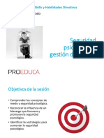 Tema 8. Seguridad Psicológica y Gestión Del Miedo