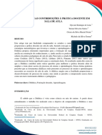 Didática e Suas Contribuições À Prática Docente em Sala de Aula