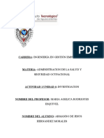 Administracion de La Salud y Seguridad Ocupacional