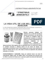 La Vida Util de Los Sellantes Estructuras Aeronauticas