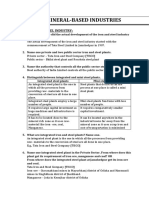 Mineral Based Industry