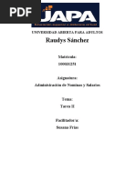 TAREA 2 Administración de Nominas y Salarios