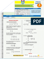 Fracciones de 3 Año de Secundaria