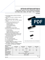 ST72101/ST72212/ST72213: 8-Bit Mcu With 4 To 8K Rom/Otp/Eprom, 256 Bytes Ram, Adc, WDG, Spi and 1 or 2 Timers