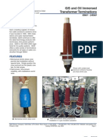 GIS and Oil Immersed Transformer Terminations: Features