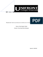 Resumen Del "Sistema Automatizado de Identificación de Huellas Dactilares (AFIS)