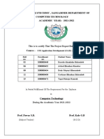 Amrutvahini Polytechnic, Sangamner Department of Computer Technology ACADEMIC YEAR:-2021-2022