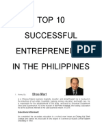 Top 10 Successful Entrepreneurs in The Philippines