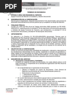 Términos de Referencia 1. Oficina O Área Que Requiere El Servicio