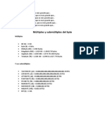 Múltiplos y Submúltiplos Del Byte