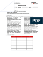 SGF-08. Informe Auditoría