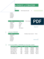 Las Funciones INDICE y COINCIDIR