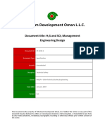 Petroleum Development Oman L.L.C.: Document Title: H Sandso Management Engineering Design