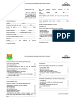 Ficha de Recojo de Datos y Expectativas de Las y Los Estudiantes