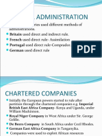 Colonial Administration: Different Countries Used Different Methods of Administrations