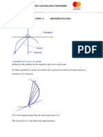  A LEVEL Differentiation