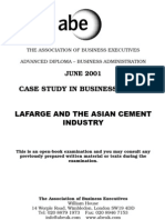 M&a Case of Larfarge - 2001