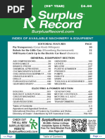 JUNE 2022 Surplus Record Machinery & Equipment Directory