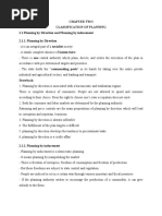 Chapter Two Classification of Planning 2.1 Planning by Direction and Planning by Inducement 2.1.1. Planning by Direction