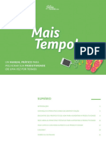 Mais Tempo Um Manual Pratico para Melhorar Sua Produtividade