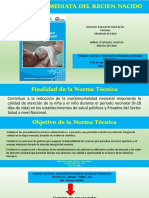 Atencion Inmediata Del Recien Nacido: Dirección General de Salud de Las Personas Ministerio de Salud