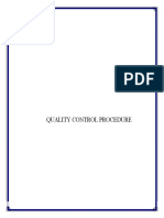 QCP - Quality Control Procedure