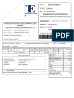 Factura: Instituto Tecnologico Particular Espana