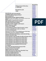 New Rate List