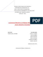 La Gerencia Educativa y El Enfoque Humanista en La Praxis Educativa Venezolana