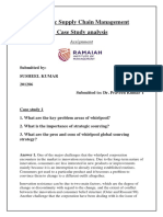 Strategic Supply Chain Management Case Study Analysis: Assignment