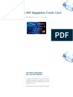 Icici Bank Sapphiro Credit Card Membership Kit