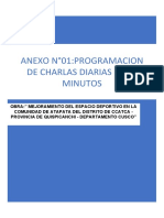 Programación de Charlas de Salud y Seguridad en e Trabajo