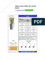 Código de Colores para Cables de Red Con Conectores RJ45
