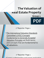 1.22 IVS The Valuation of Real Estate Property