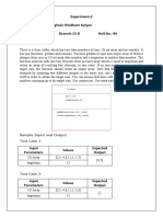 Experiment-2 Name of Student: Waghule Shubham Kalyan Batch: B3 Branch: CS-D Roll No.: 94 Problem Statement