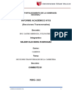 Informe 3 - Secciones Transversales de La Carretera