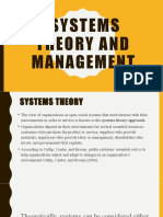 Systems Theory and Management