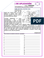 Ficha de Reforzamiento 19 de Abril Comunicación Adaptado