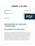 HR Practices at Tata Steel SUMIT