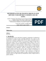 Determinación de Oxígeno Disuelto Por Método Yodometrico-Modificación de Azida-Acuña-Marquez-Polo-Ortega-Velez.