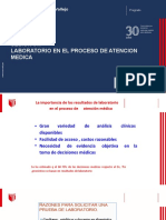 Clase Teorica Semana N1 - Toma de Muestra, Anticoagulantes y Laboratorio en El Proceso de Atencion Medica